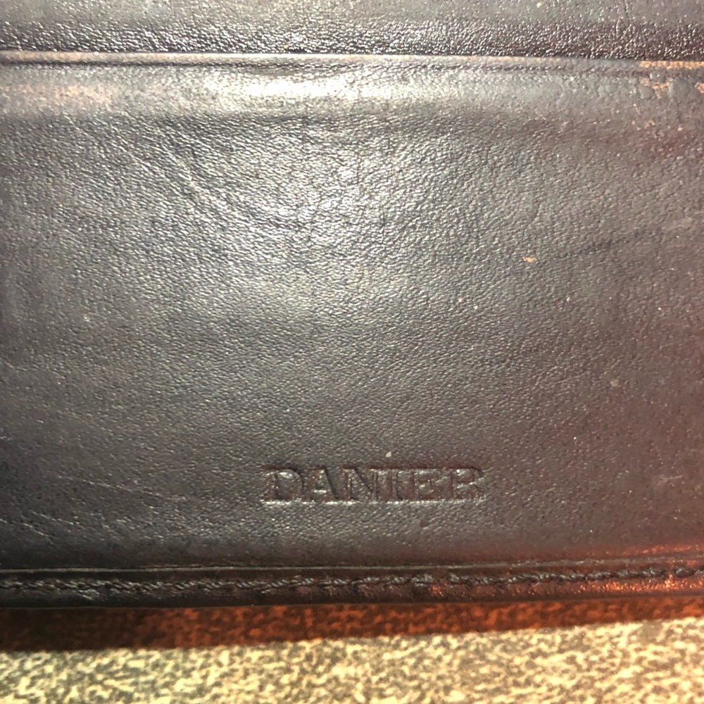 Danier Black Leather Tri-fold Wallet